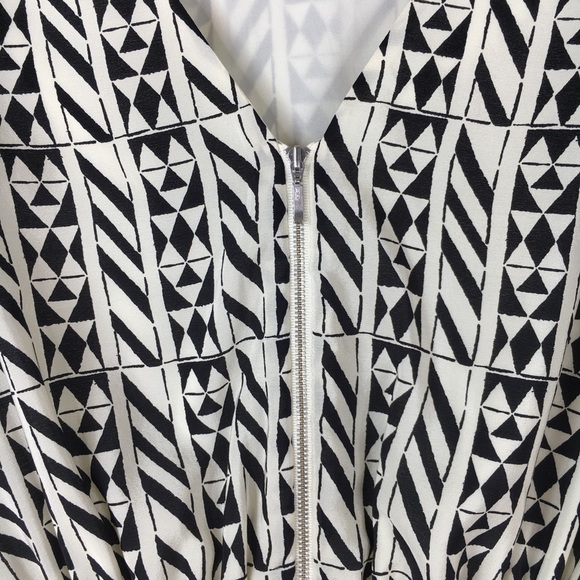 Madewell Silk Geometric Striped Dress - Picture 8 of 9